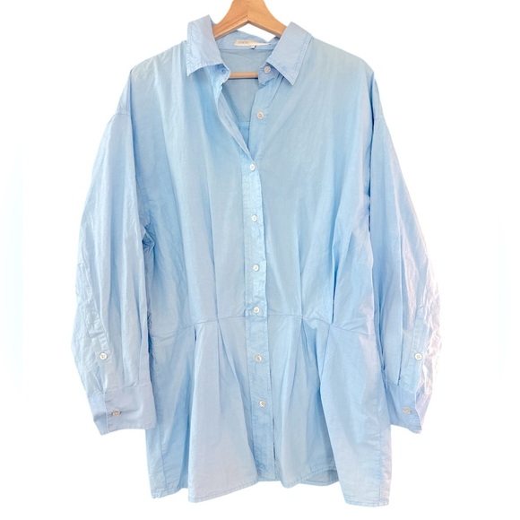 Zara Box Pleat Button Down Shirt Dress - Picture 8 of 14